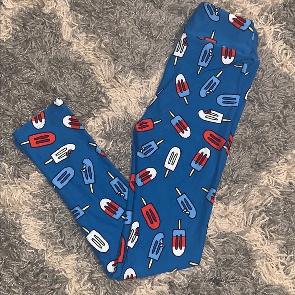 4th of July popsicle leggings